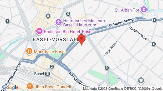 Commercial properties for rent i Basel-Stadt - kort over placeringen