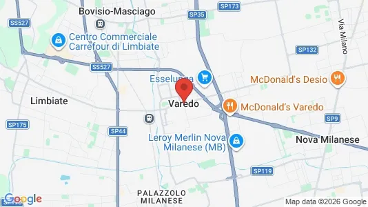 Ladenlokale zum Kauf i Varedo – Foto von Google Street View