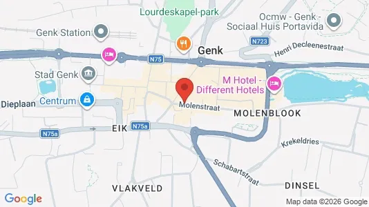 Liikekiinteistöt Myynnissä i Genk - kort over placeringen