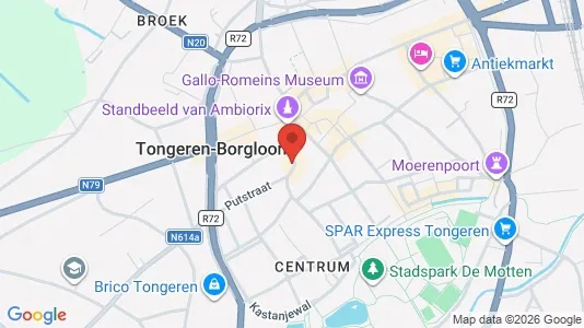 Commercial properties for sale i Tongeren - kort over placeringen