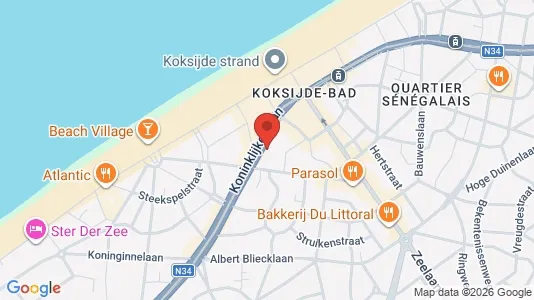 Bedrijfsruimtes te huur i Koksijde - Foto uit Google Street View