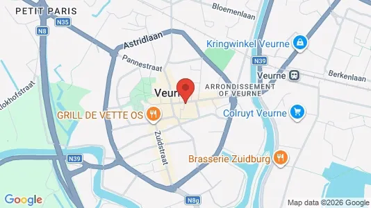 Gewerbeflächen zur Miete i Veurne – Foto von Google Street View