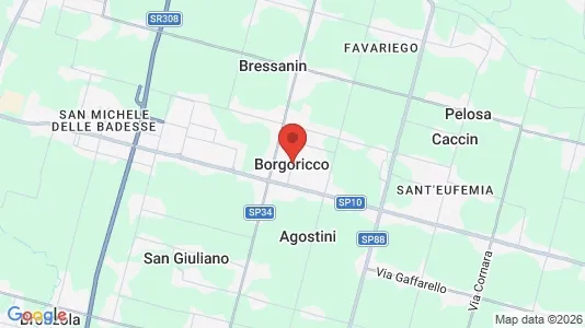 Varastot Myynnissä i Borgoricco - Kuva Google Street Viewstä