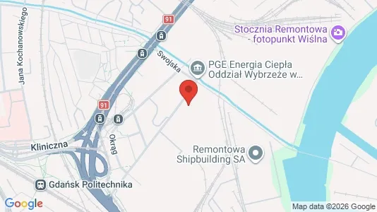 Warehouses for sale i Gdańsk - kort over placeringen