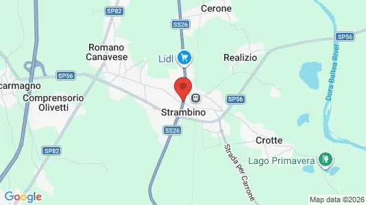 Ladenlokale zum Kauf i Strambino – Foto von Google Street View