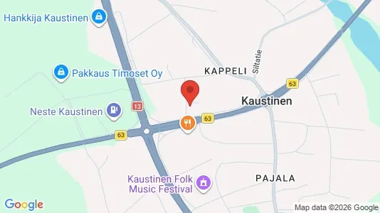 Commercial properties for sale i Kaustinen - kort over placeringen