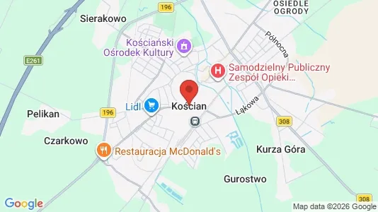 Bedrijfsruimtes te huur i Kościański - Foto uit Google Street View