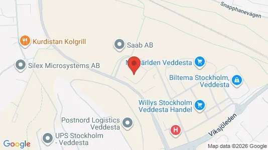 Industrial properties for rent i Järfälla - kort over placeringen