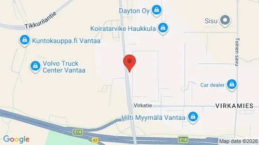 Lager zur Miete i Vantaa – Foto von Google Street View