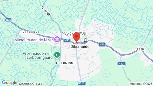 Ladenlokale zum Kauf i Diksmuide – Foto von Google Street View