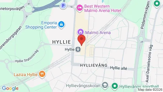 Office spaces for rent i Hyllie - kort over placeringen
