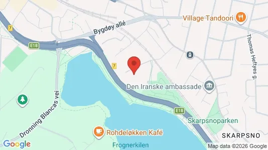 Toimistotilat Vuokrattavana i Oslo Frogner - Kuva Google Street Viewstä