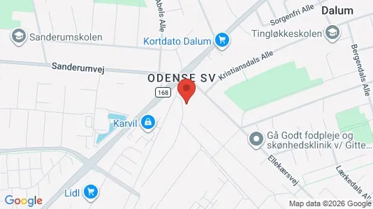 Gewerbeflächen zum Kauf i Odense SV - kort over placeringen