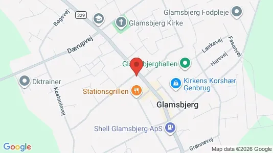Commercial properties for sale i Glamsbjerg - Photo from Google Street View
