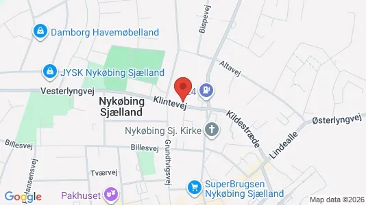 Commercial properties for sale i Nykøbing Sjælland - kort over placeringen