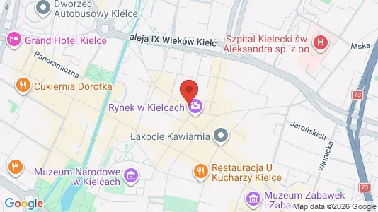 Büros zur Miete i Kielce – Foto von Google Street View