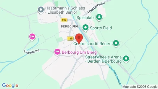 Toimistotilat Vuokrattavana i Manternach - Kuva Google Street Viewstä