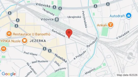 Commercial properties for rent i Prague 4 - kort over placeringen