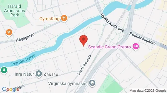 Kontorlokaler til leje i Örebro - kort over placeringen