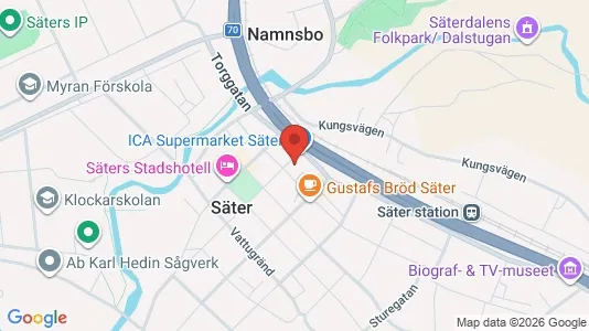 Liikekiinteistöt Vuokrattavana i Säter - Kuva Google Street Viewstä