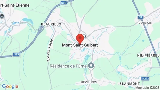 Büros zur Miete i Mont-Saint-Guibert – Foto von Google Street View