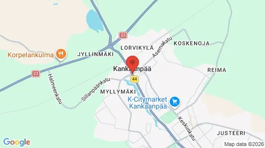 Industrial properties for rent i Kankaanpää - kort over placeringen