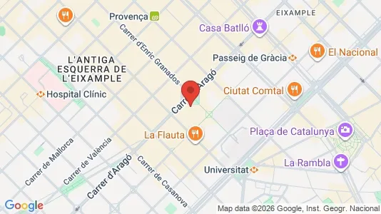 Kontorlokaler til leje i Barcelona Eixample - Foto fra Google Street View
