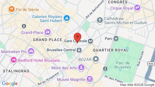 Kontorlokaler til leje i Stad Brussel - Foto fra Google Street View