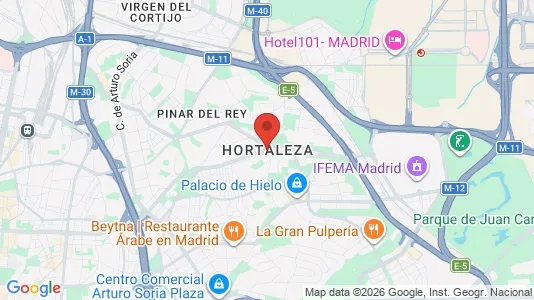 Büros zur Miete i Madrid Hortaleza – Foto von Google Street View