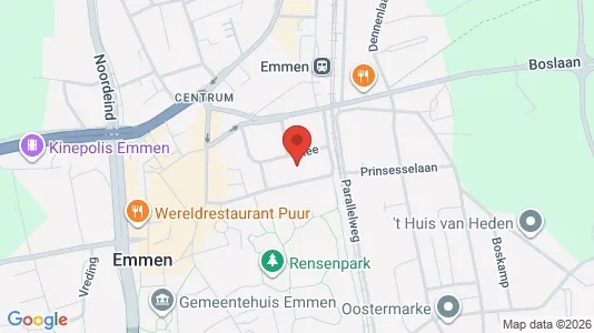 Office spaces for rent i Emmen - kort over placeringen