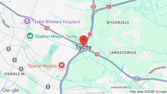 Lagerlokaler til leje i Tychy - Foto fra Google Street View