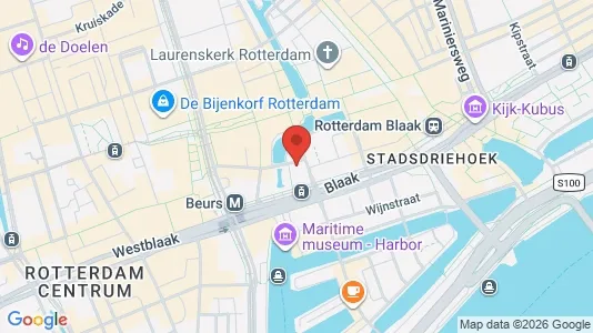 Kontorlokaler til leje i Rotterdam Centrum - Foto fra Google Street View