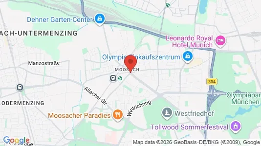 Büros zur Miete i München Moosach – Foto von Google Street View