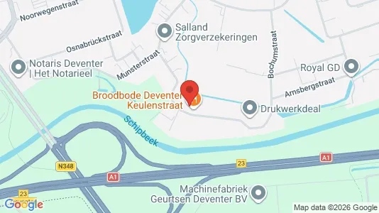 Lokaler til leie i Deventer - kort over placeringen
