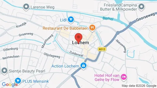 Commercial properties for rent i Lochem - kort over placeringen