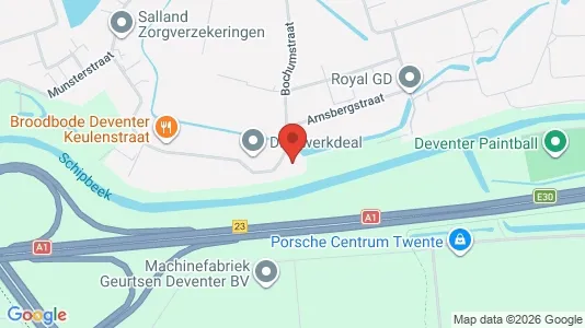 Lokaler til leie i Deventer - kort over placeringen
