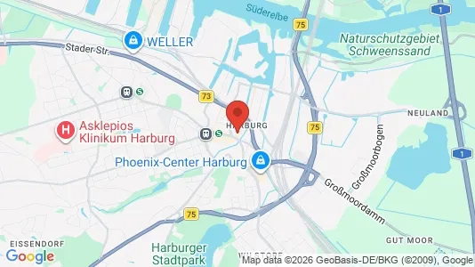 Lagerlokaler til leje i Hamborg Harburg - Foto fra Google Street View