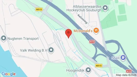 Commercial properties for rent i Alblasserdam - kort over placeringen