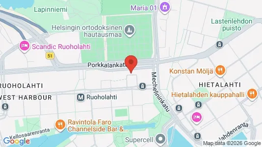 Lager zur Miete i Helsinki Eteläinen – Foto von Google Street View