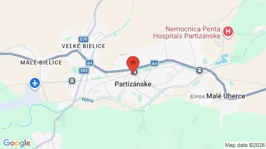 Bedrijfsruimtes te huur i Partizánske - Foto uit Google Street View