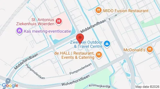 Kontorer til leie i Woerden - kort over placeringen