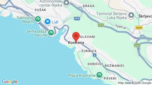 Lokaler til leie i Kostrena – Bilde fra Google Street View