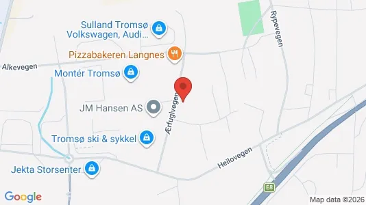 Liikekiinteistöt Vuokrattavana i Tromsø - Kuva Google Street Viewstä