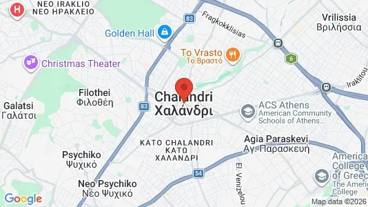 Lokaler til salgs i Chalandri - kort over placeringen