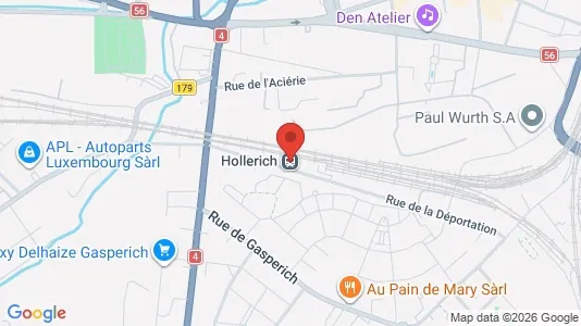 Office spaces for rent i Luxembourg - kort over placeringen