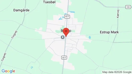 Kaupat Vuokrattavana i Brørup - Kuva Google Street Viewstä
