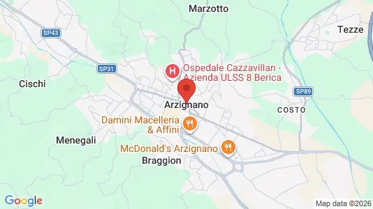 Office spaces for sale i Arzignano - kort over placeringen