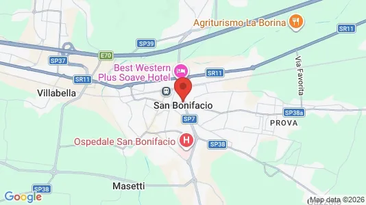 Lager zur Miete i San Bonifacio – Foto von Google Street View