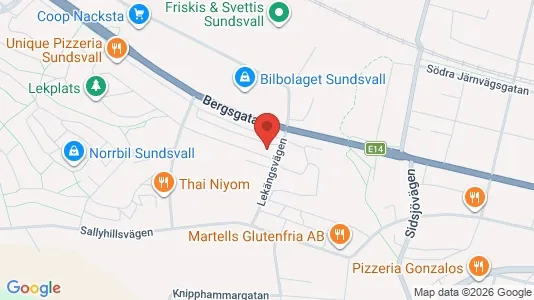 Commercial properties for rent i Sundsvall - Photo from Google Street View