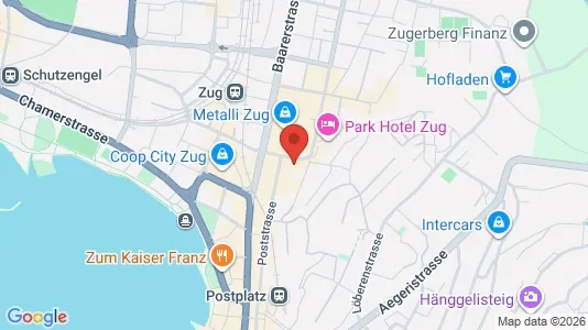 Toimistotilat Vuokrattavana i Zug - Kuva Google Street Viewstä